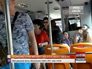Pelancong china melawat Malaysia masih terjejas