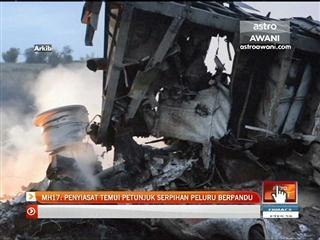 Penyiasat temui petunjuk serpihan peluru berpandu