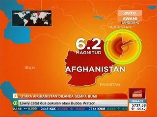 Utara Afghanistan dilanda gempa bumi