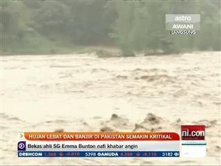 Hujan lebat dan banjir di pakistan semakin kritikal