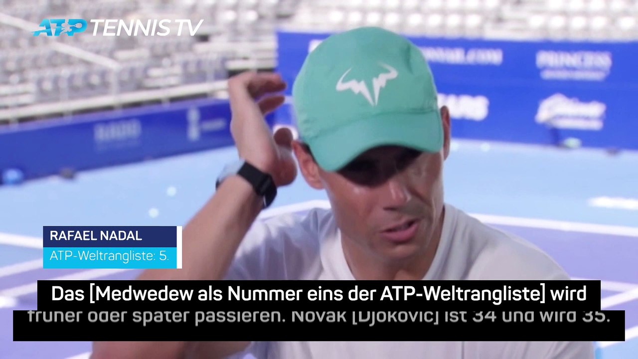 Nadal: 'Medwedew hätte sich Nummer eins verdient'