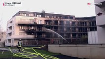 تصاوری از آتش سوزی در یک مجتمع مسکونی در شهر اسن آلمان