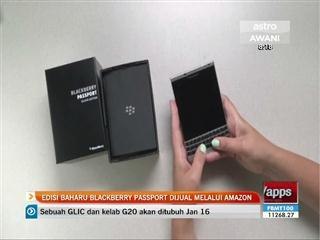 Edisi baharu Blackberry Passport dijual melalui Amazon