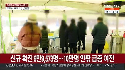 확진 10만명 육박…"코로나19 출구 찾는 초입"