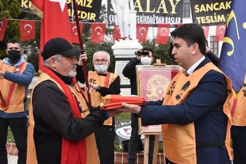 TEKİRDAĞ'DA 57'NCİ ALAY TEMSİLİ SANCAK DEVİR TESLİM TÖRENİ