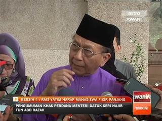 BERSIH 4: Rais Yatim harap mahasiswa fikir panjang