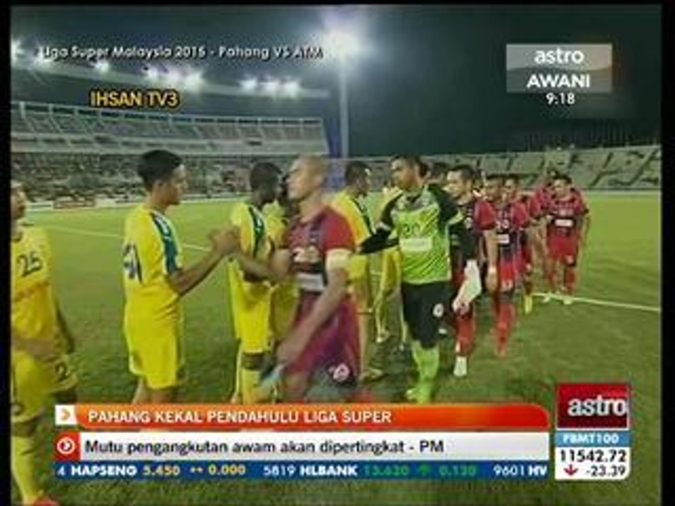 Liga Super: Pahang kekal pendahulu liga