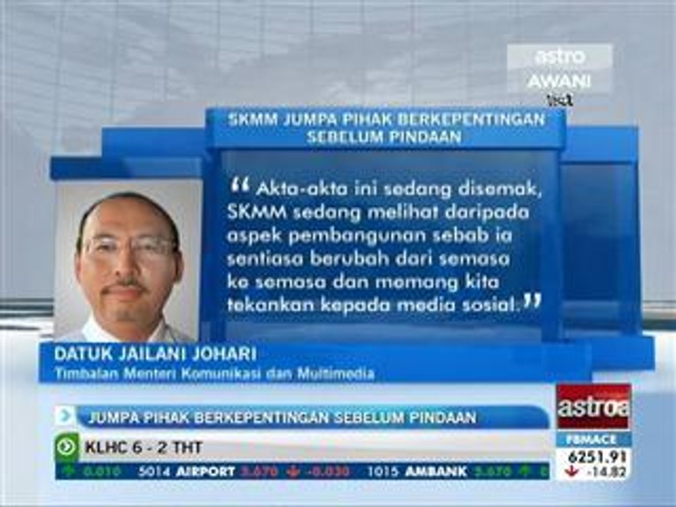 Jumpa pihak berkepentingan sebelum pindaan