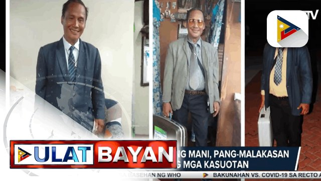 Lalaking nagbebenta ng mani, pangmalakasan ang dating ng mga kasuotan