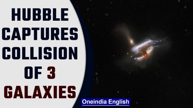 Hubble captures merger of 3 galaxies 681 mn light years away | Oneidnia News