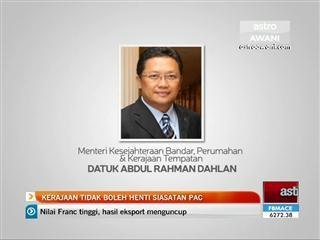 Kerajaan tidak boleh henti siasatan PAC
