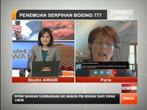 Penemuan serpihan Boeing 777