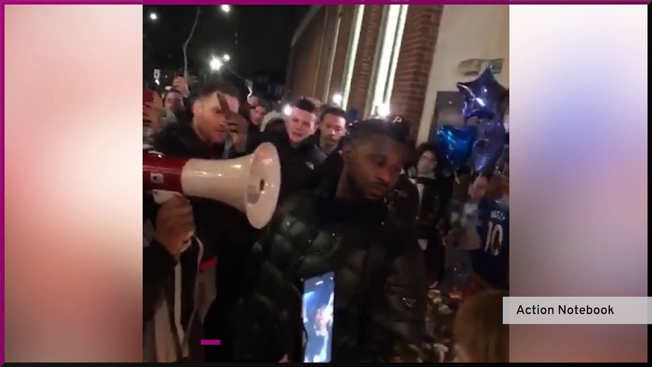 Brenda Edwards singing at the vigil to Jamal Edwards in Acton