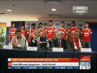 KAFA akan kemuka rayuan kepada FAM