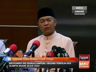 Sebaran video bermotifkan fitnah - Zahid Hamidi
