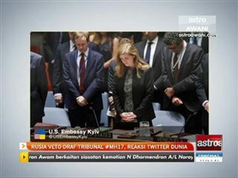 Rusia veto draf tribunal #MH17, reaksi Twitter dunia