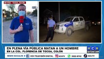 En plena vía pública sujetos fuertemente armados acribillaron un hombre en Tocoa, Colón
