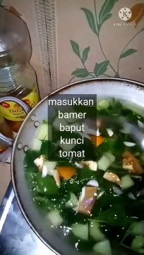 Sayur bening bayem rambusa