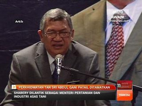 Perkhidmatan Tan Sri Abdul Gani Patail ditamatkan