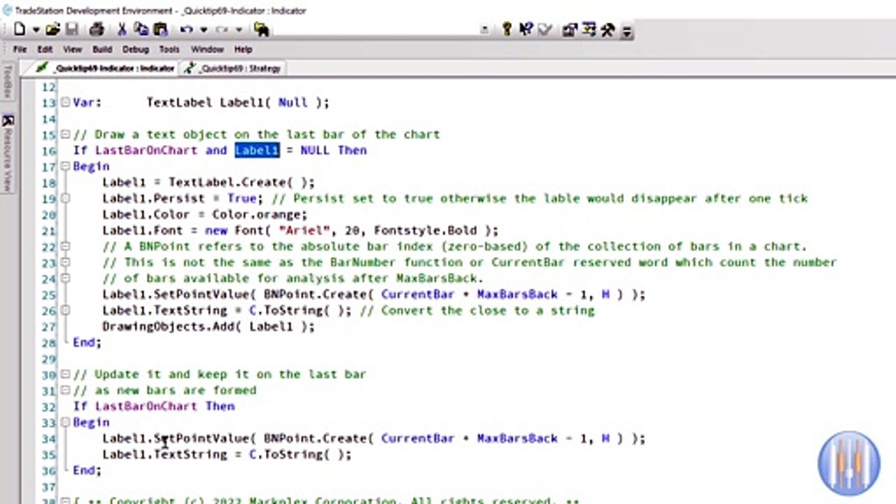 Quick-tip 69 | Why text objects can appear different in a strategy