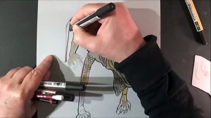 Drawing a 3D Lizard- Art in 3D