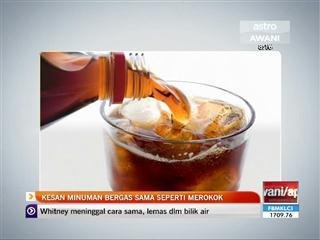 Kesan minuman bergas sama seperti merokok