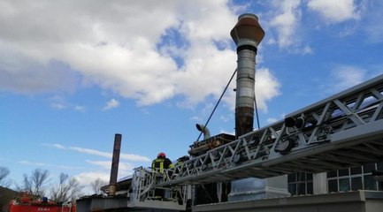 Osimo (AN) - Incendio in silos azienda metalli (22.02.22)