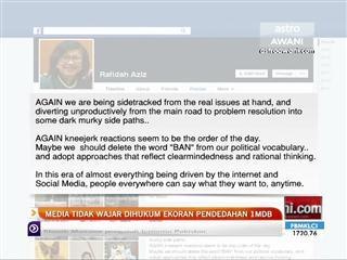 Media tidak wajar dihukum ekoran pendedahan 1MDB