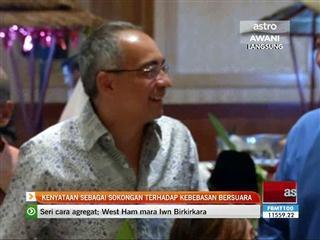 Kenyataan Nazir Razak sebagai sokongan terhadap kebebasan bersuara