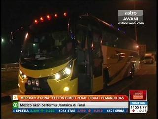 Merokok, guna telefon bimbit kerap dibuat pemandu bas