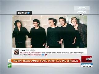Peminat sebak sambut ulang tahun kelima One Direction