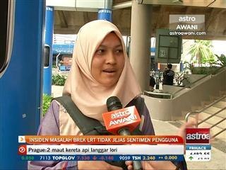 Insiden masalah brek LRT tidak jejas sentimen pengguna