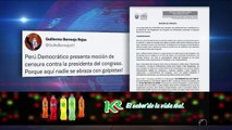 Perú Democrático presenta moción de censura contra María del Carmen Alva