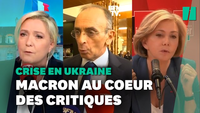 Crise en Ukraine: Emmanuel Macron au centre des critiques
