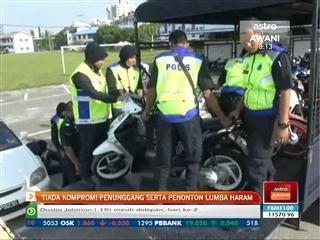 Tiada kompromi penunggang serta penonton lumba haram