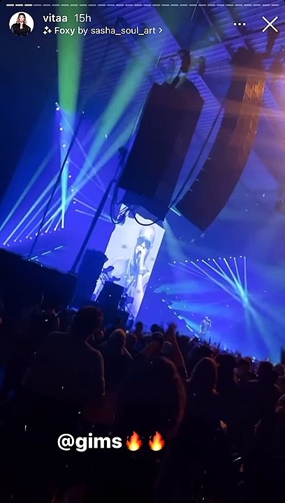 Vitaa s'est excusée auprès du public du Zénith de Lille, pour des problèmes de son lors du concert de Gims. Story Instagram