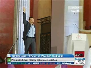 Alexis Tsipras masih popular di kalangan penduduk Greece