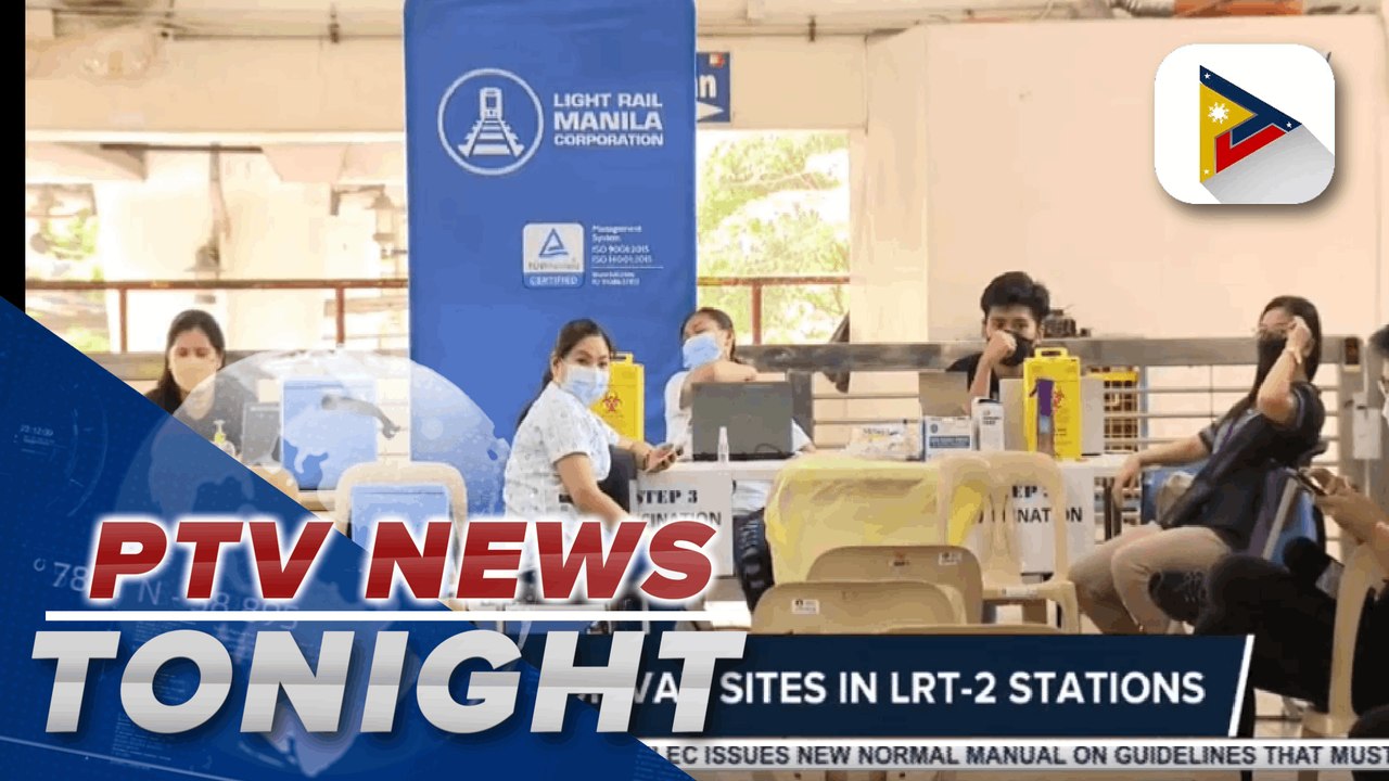 Gov't sets up vax sites in LRT-2, LRT-1 stations  | via Louisa Erispe