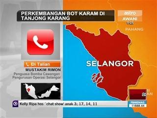 Perkembangan operasi mencari dan menyelamat bot karam