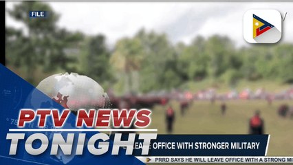 PRRD says he will leave office with stronger military
