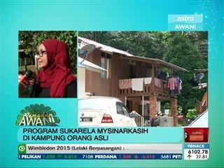 Program sukarela MySinarKasih di kampung orang asli