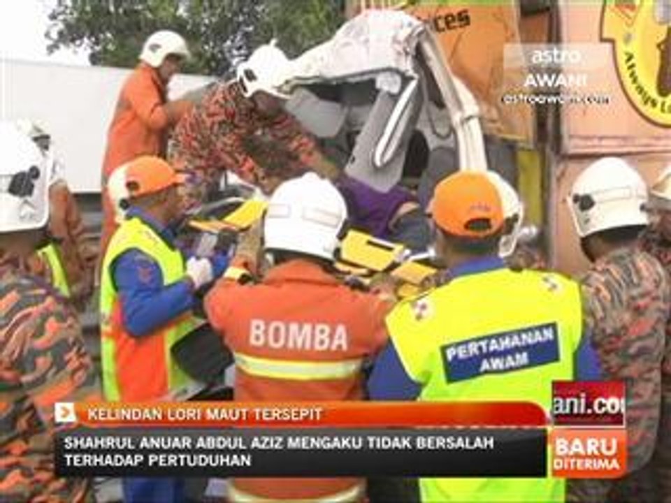 Kelindan lori maut tersepit