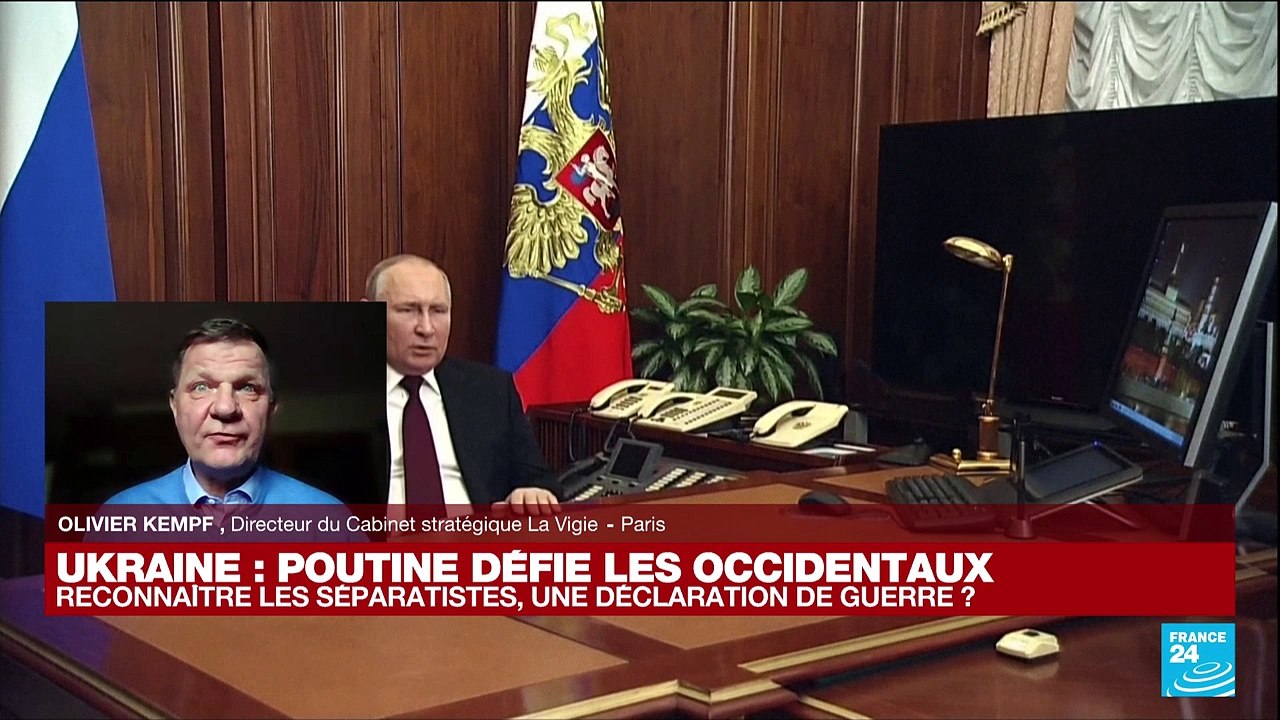 Ukraine : en déclarant indépendants les territoires séparatistes, Poutine inverse le rapport de force