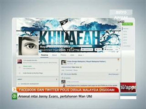 Facebook dan Twitter Polis Diraja Malaysia digodam