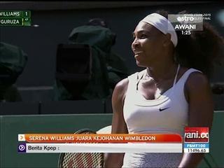 Serena Williams juara kejohanan Wimbledon