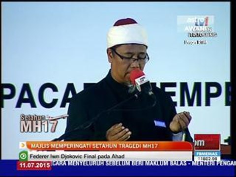 Bacaan doa majlis memperingati setahun tragedi MH17