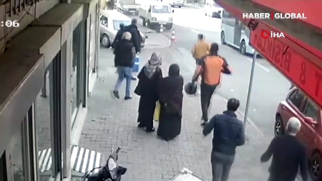 Polisten kaçarken sürücü dehşet saçtı! Yayaları teğet geçip dükkana daldı