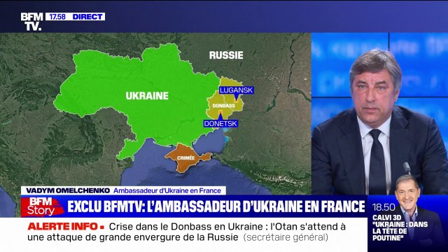 Vadym Omelchenko, ambassadeur de l'Ukraine en France: Si les militaires russes qui sont déjà présents avancent, l'armée ukrainienne ripostera