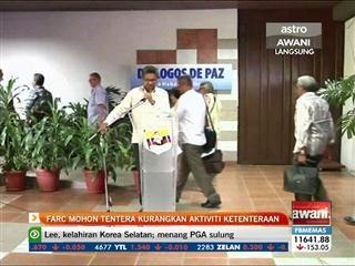 FARC mohon tentera kurangkan aktiviti ketenteraan