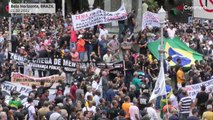 Manifestación de las fuerzas de seguridad brasileñas